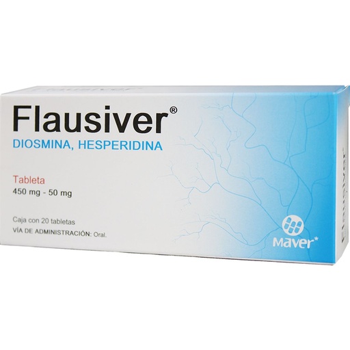 [7502009745898] Flausiver Diosmina/Hesperidina 450/50 Mg 20 Tabletas Genérico Maver 