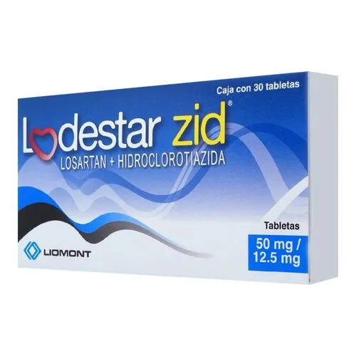 [7501299307144] Lodestar Zid 50/12.5 Mg 30 Tabletas Recubiertas 