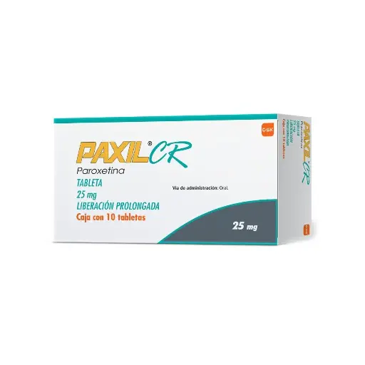 [7501027800237] Paxil Cr 25 Mg Caja Con 10 Tabletas