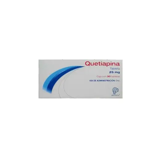 [7501384546205] Quetiapina 25 Mg 30 Tabletas Genérico Psicofarma 