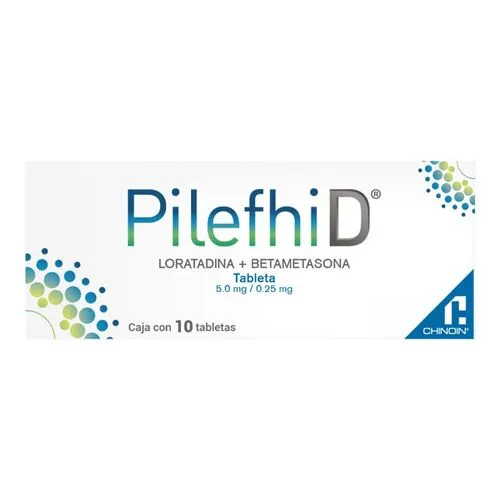 [7501088503757] Pilefhid 5.0/0.25 Mg 10 Tabletas 