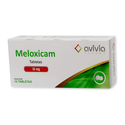 [7502209850361] Meloxicam 15 Mg 14 Tabletas Genérico Avivia 