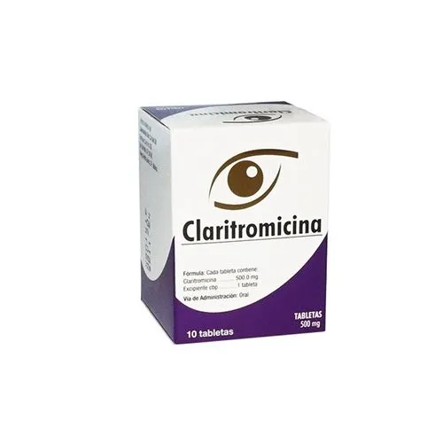 [7501385495380] Claritromicina 500 Mg 10 Tabletas Genérico Sanfer 