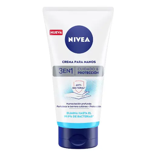 [42419860] Crema Nivea Anti Bacterial 3 En 1 Para Manos 75 Ml