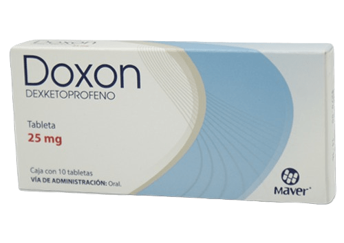 [7502009746222] Doxon Dexketoprofeno 25 Mg 10 Tabletas Genérico Maver 