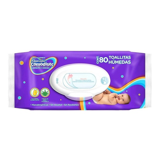 [7506425627189] Toallitas Húmedas Kleen Bebé Comodisec 80 Piezas 