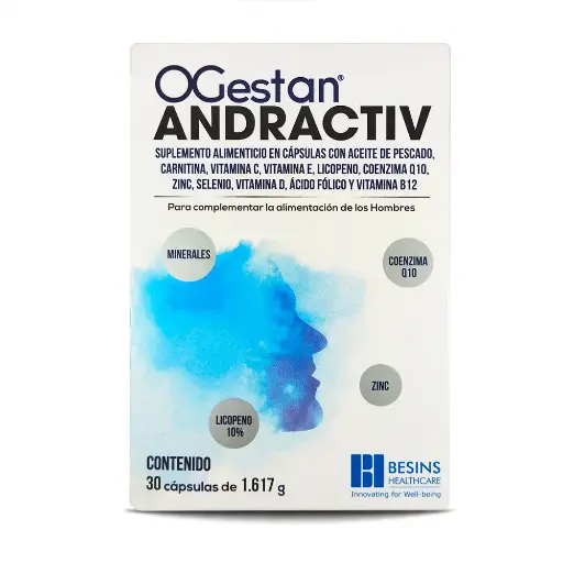 [3701217201699] Ogestan Andractiv Suplemento Alimenticio 30 Capsulas De 1.617 G
