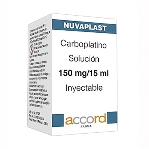 [7506335700392] Nuvaplast (Carboplatino) 150 Mg / 15 Ml Caja Con 1 Frasco Ámpula Con 15 Ml