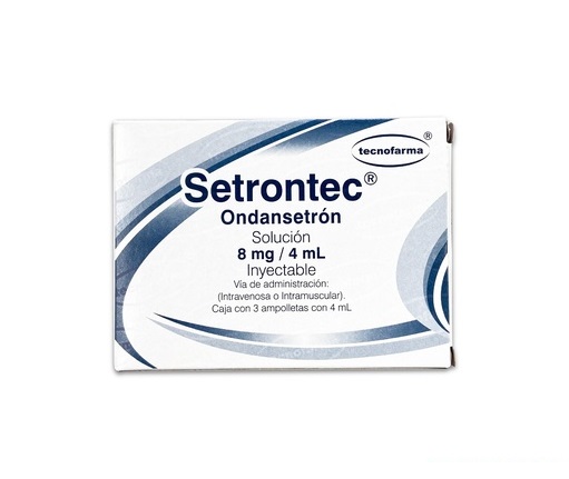 [7501471897029] Setrontec (Ondansetrón) 8 Mg / 4Ml Caja Con 3 Ampolletas Con 4 Ml