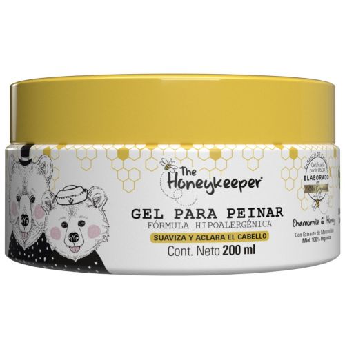 [7506267923654] Gel Para Peinar Honeykeeper Manzanilla Y Miel Para Bebé 200 Ml 