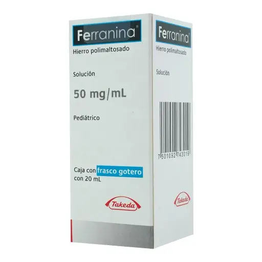 [7501088504150] Ferranina 50 Mg Gotas Pediátricas Solución 20 Ml