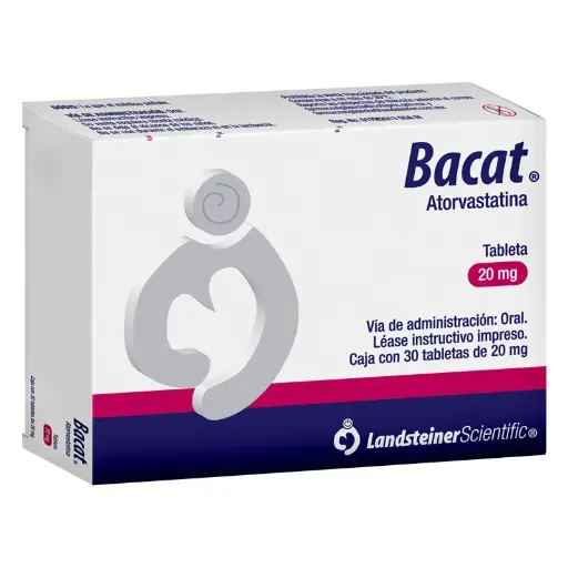 [7502247373495] Bacat Atorvastatina 20 Mg 30 Tabletas Genérico