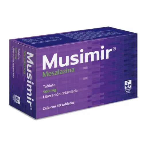 [7501300421791] Musimir Mesalazina 500 Mg Caja Con 40 Tabletas 