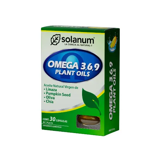 [7503006548154] Omega 3-6-9 Suplemento Alimenticio Plant 30 Cápsulas 