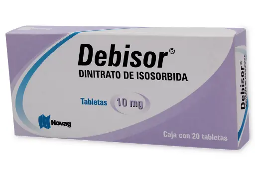 [7501075711011] Debisor Dinitrato De Isosorbida 10 Mg 20 Tabletas