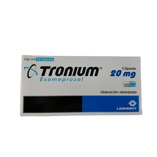 [7501299310946] Tronium Esomeprazol 20 Mg Caja 14 Cápsulas 