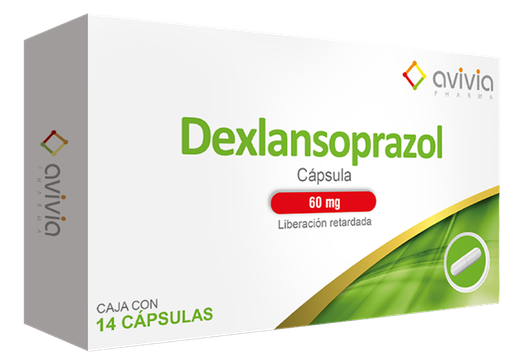 [7503049078298] Dexlansoprazol 60 Mg Caja Con 14 Cápsulas Avivia 