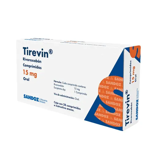 [7502216935730] Tirevin 15 Mg 28 Comprimidos Rivaroxaban