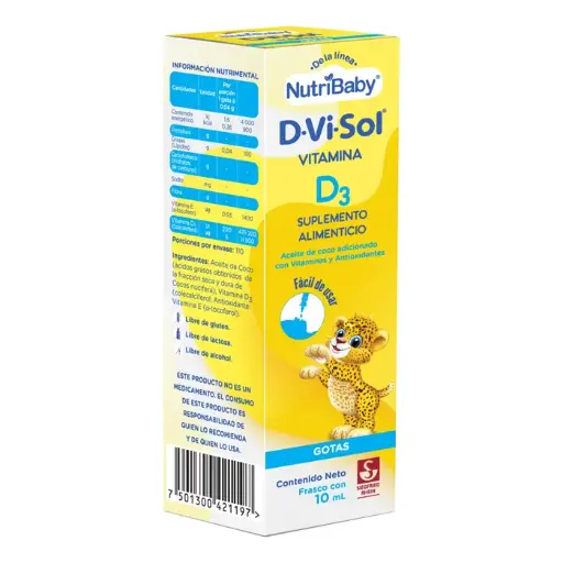 [7501300421197] D-Vi-Sol Pediátrico Gotas 10 ml