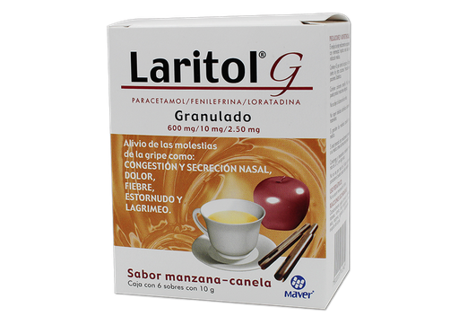 [7502009741340] Laritol G granulado 6 sobres 600/10/2.5 MG