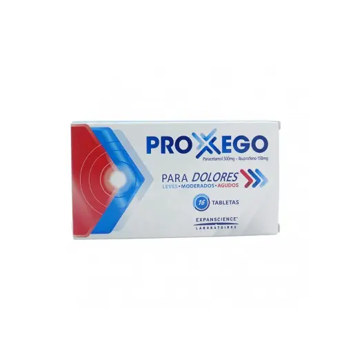 [3504108091405] Proxego 500/150 Mg 16 Tabletas Paracetamol e Ibuprofeno