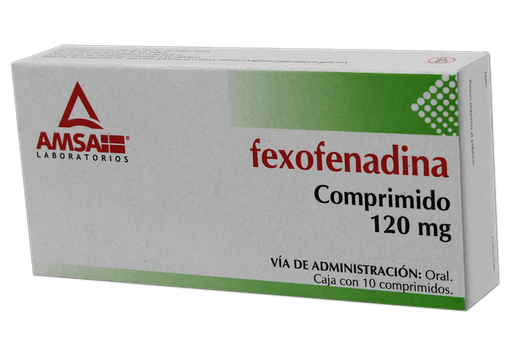[7501349027060] Fexofenadina 10 comprimidos 120 MG