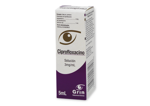 [8400007148] Ciprofloxacino 1 solución 5ML/3MG