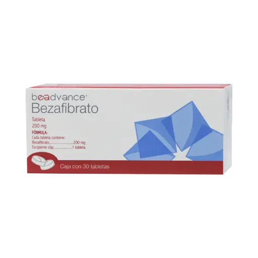 [7502209851207] Bezafibrato 200 mg 30 tabletas