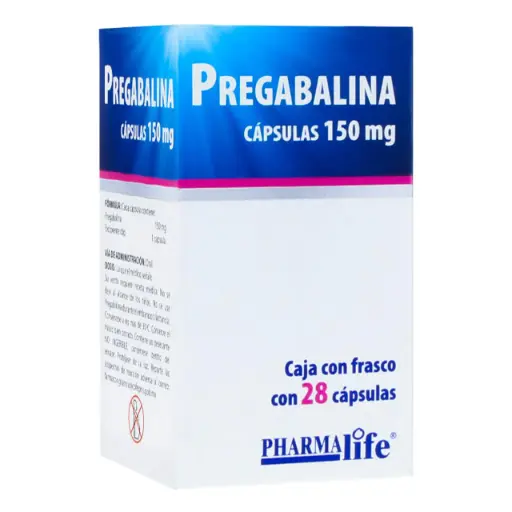 [7502216804470] Pregabalina 150 mg 28 Cápsulas Pharmalife.