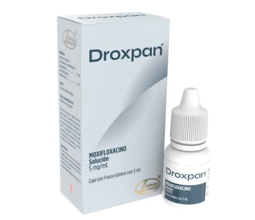 [736085421118] Droxpan gotas 5mg solución frasco gotero 5ml Moxifloxacino